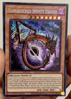 Yugioh Schwarzschild Infinity Dragon MZTM-EN013 Secret Rare 1st Ed NM w/Tracking - Image 2