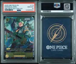ONE PIECE RORONOA ZORO 2025 #113 DALLAS DAY PROMO PSA 10 - Image 3