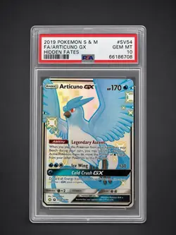 Pokemon TCG Articuno GX SV54/SV94 Hidden Fates Shiny Vault PSA 10 Holo Rare - Image 1