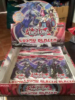 Yugioh Booser Pack Cosmo Blazer English 1st Edition 9 Cards Per Pack - Image 3