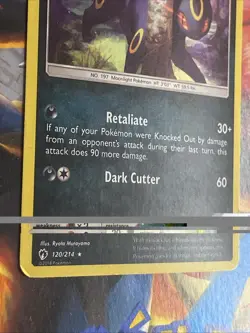Pokemon TCG Umbreon Card 120/214 Holo Rare ~HD SWIRL~ - Image 5