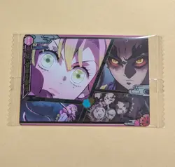 Demon Slayer wafer card Ep10 Love Pillar Mitsuri Kanroji W8-10 N holo Japanese - Image 1