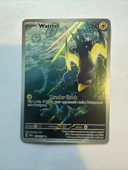 Pokemon TCG Wattrel Scarlet & Violet Twilight Masquerade Holo Card 178/167 - Image 1
