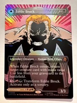 Eddie Brock (0233) (Borderless) Foil M Marvel's Spider-Man 233 NM - Image 1