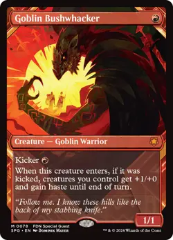 Goblin Bushwhacker (Showcase) [Foundations Special Guests] Foil Near Mint - Image 1