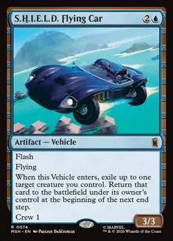 MTG S.H.I.E.L.D. Flying Car Marvel Super Heroes 74 NM Rare Ships Now - Image 1