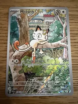 Meowth 106/094 Phantasmal Flames Near Mint Pokemon Card Pack Fresh - Image 2