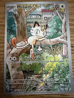Meowth 106/094 Phantasmal Flames Near Mint Pokemon Card Pack Fresh - Image 3