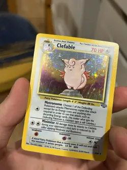 Clefable 1/64 Pokemon TCG Jungle Unlimited Holo Rare Card WOTC NM - Image 5