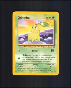 Chikorita 53/111 Common Neo Genesis Pokemon Unlimited Lightly Played - Image 1