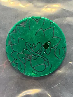 Rillaboom plastic medal coin Holo Pokemon Japanese Pocket Monster NINTENDO RARE - Image 1