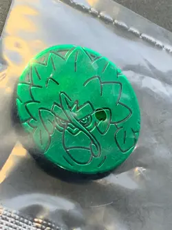 Rillaboom plastic medal coin Holo Pokemon Japanese Pocket Monster NINTENDO RARE - Image 3