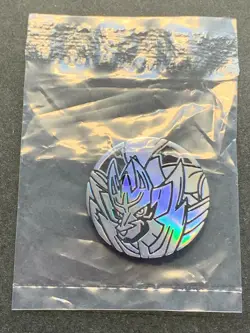 Zamazenta plastic medal coin Holo Pokemon Japanese Pocket Monster Nintendo RARE - Image 2