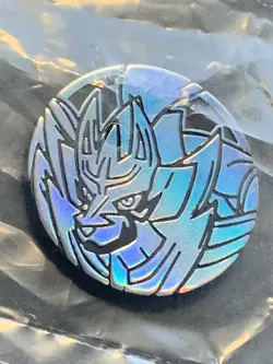 Zamazenta plastic medal coin Holo Pokemon Japanese Pocket Monster Nintendo RARE - Image 3