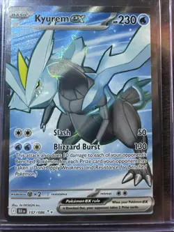 Kyurem ex 157/086 Ultra Rare, Black Bolt, Full Art Holo, Pokemon TCG, NM - Image 1