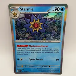 Pokemon TCG Starmie Holo Rare SV: Scarlet & Violet 151 121/165 NM - Image 1