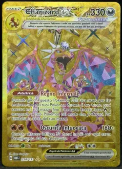 POKEMON~CHARIZARD EX~228/197~OSSIDIANA INFUOCATA~ITA~NM - Image 1