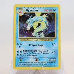 Pokemon TCG - Gyarados 6/102 Base Set Holo Rare WOTC - EXC - Image 2