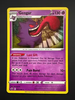 Gengar 057/198 Pokemon Chilling Reign Holo Rare Near Mint (NM) 2021 - Image 1