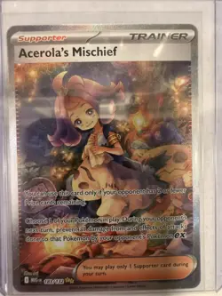 POKEMON TCG MEGA EVOLUTION ACEROLA’S MISCHIEF TRAINER - SIR 183/132 - Image 1