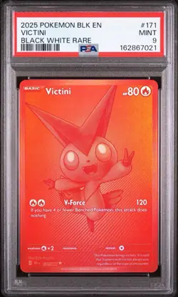PSA 9 VICTINI 171/086 BLACK WHITE RARE BLACK BOLT POKEMON 🔥 - Image 1
