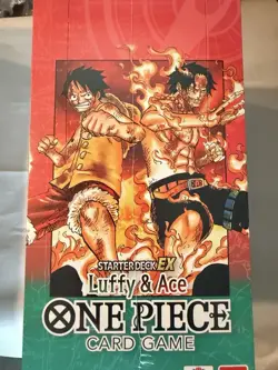Factory Sealed One Piece English TCG ST-30 Starter Deck Display EX Luffy & Ace - Image 2