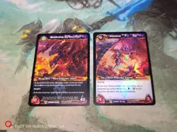 World of Warcraft WOW TCG Foil Deathwing the Destroyer & Sinestra promos RARE - Image 1