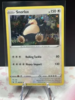 Pokemon Card Snorlax - (Cosmos Holo) 140/202 Blister Exclusives Holo Near Mint - Image 1