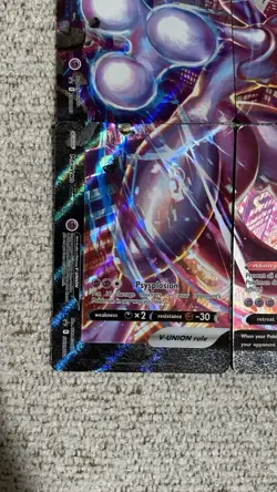 Pokemon TCG Mewtwo V-UNION V-UNION Rule 4-Card Lot Holo EN 2021 SWSH159-162 - Image 3