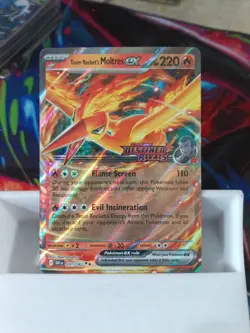 Team Rocket's Moltres ex - (Destined Rivals Stamp) 031/182 Miscellaneous Cards & - Image 1