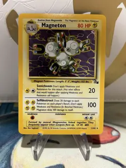 Magneton 11/62 Pokemon Fossil Unlimited Holo Rare Card WOTC NM - Image 1