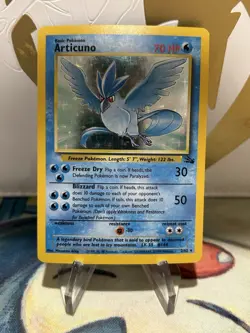 Articuno 2/62 Pokemon Fossil Unlimited Holo Rare WOTC 1999 Pokemon Card LP - Image 1