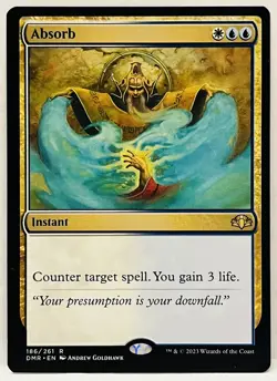 MTG Absorb (#186) Dominaria Remastered DMR-Regular-NM - Image 1