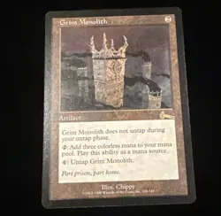 Magic the Gathering Grim Monolith Urza's Legacy Regular Mint - Image 1
