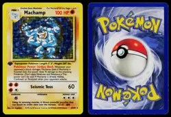MACHAMP 8/102 HOLO HOLO RARE DECK EXCLUSIVES POKEMON 1ST EDITION HOLO MP - Image 3