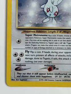 Pokemon TCG Togetic 16/111 Neo Genesis Unlimited Holo - Image 5