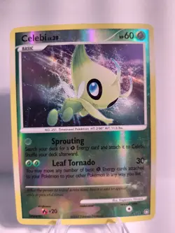 Celebi - 7/123 - Pokemon Diamond & Pearl: Mysterious Treasures Reverse Holo - Image 2