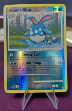Azumarill - 18/130 - Pokemon Diamond & Pearl Reverse Holo Rare - Image 1