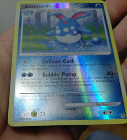 Azumarill - 18/130 - Pokemon Diamond & Pearl Reverse Holo Rare - Image 3