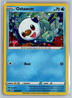 Oshawott (Cosmo Holo) SWSH222 Holo Promo Sword & Shield Promo Pokemon Near Mint - Image 1