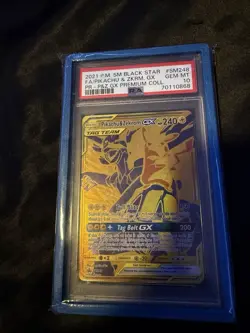 The Pokemon Company PSA 10 Pikachu & Zekrom GX TAG TEAM Promo Holo SM248 - Image 1