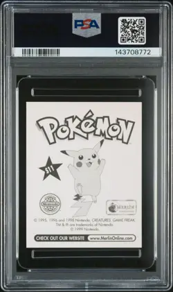 PSA 10 GEM MINT 1999 MERLIN POKEMON S11 MEOWTH-PRISM - Image 2