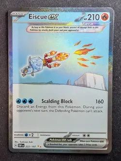 Eiscue ex - 222/197 - Obsidian Flames (Pokemon) - Image 1