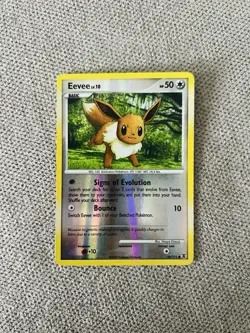 Eevee 59/111 Reverse Holo Rising Rivals Pokemon - Image 1