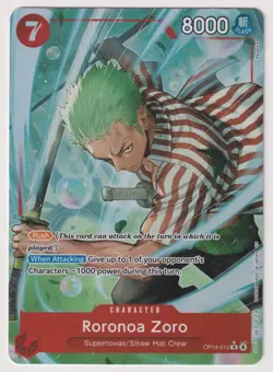 Roronoa Zoro OP14-015 V2 Alt Art NM One Piece TCG English - Image 1