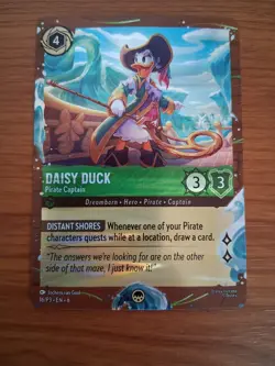 Daisy Duck Pirate Captain (Disney Cruise Promo) Lorcana Promo, NM - Image 2