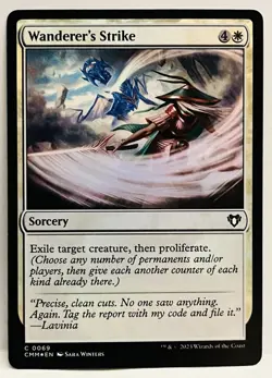 Wanderer's Strike - FOIL-#69-MTG-Commander Masters-NM - Image 1