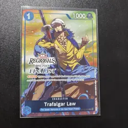 One Piece TCG | Trafalgar Law Finalist | Online Regional Finalist Card - Image 1