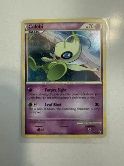 Celebi Triumphant 3/102 Holo Rare Pokemon Card - Close to NM - Image 1