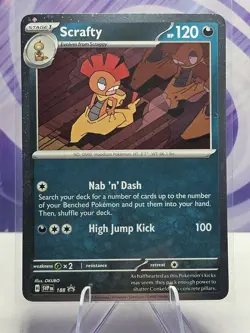 Scrafty (Cosmos Holo) SV: Scarlet & Violet Promo Cards 188 NM - Image 1